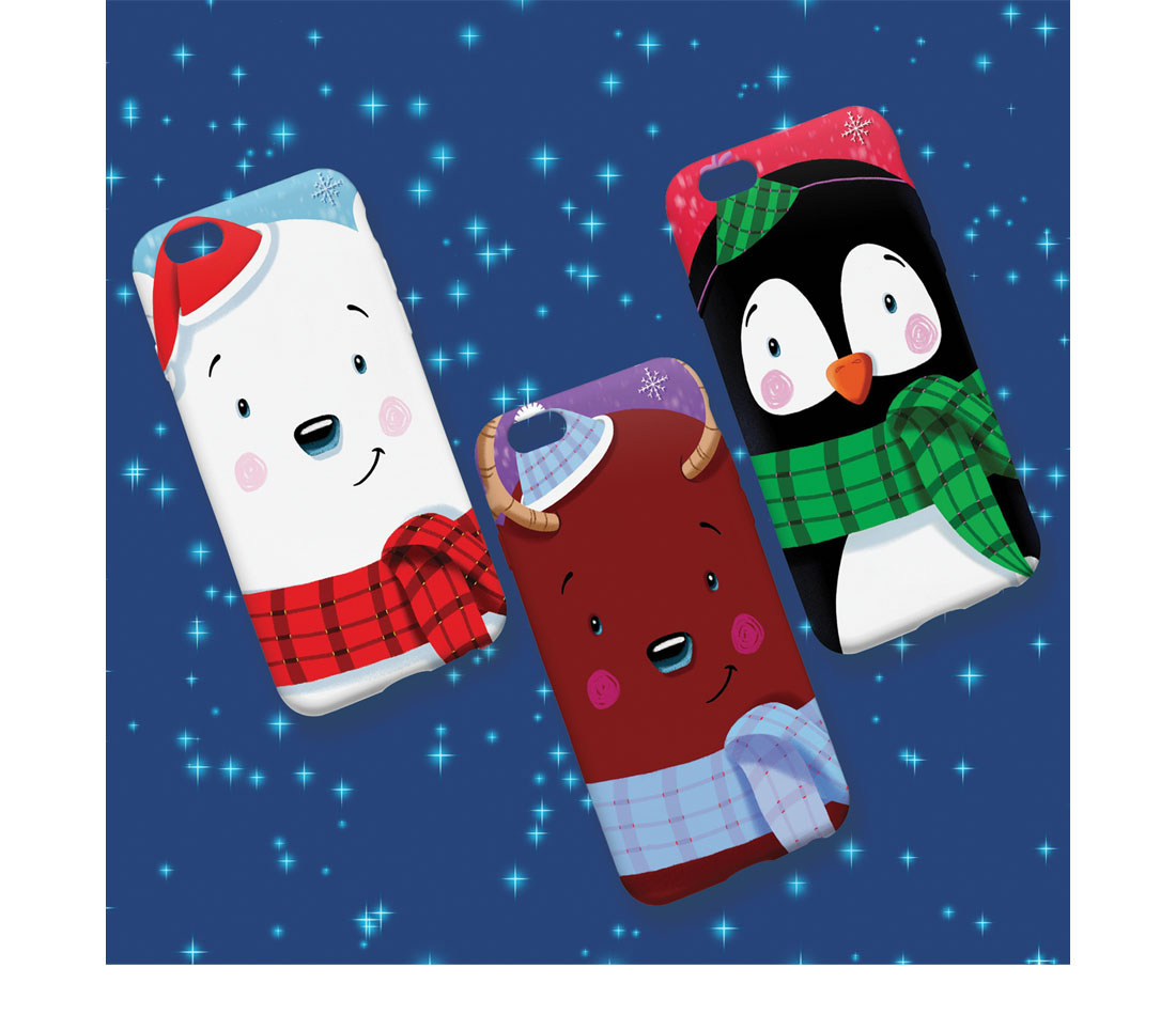Winter Friends iPhone covers