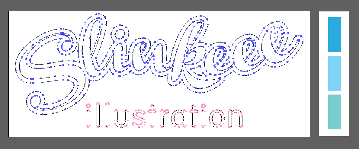 Slinkeee Illustration logo with nodes